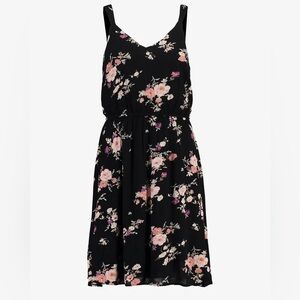 ONLY Floral Sleeveless Dress – Black – EU 40 (US M/8-10)